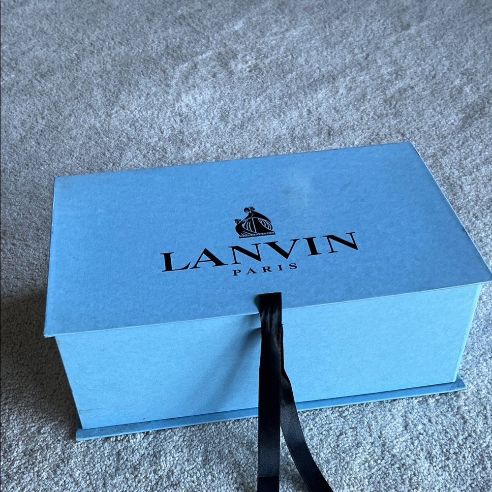 Lanvin Sky Blue Box with Black Ribbon